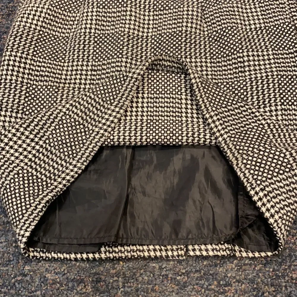 Architect Black and white tweed skirt sz. 8 - Picture 3 of 5